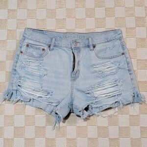 American Eagle 90s Boyfriend Shorts Distressed Shorts Size 10
